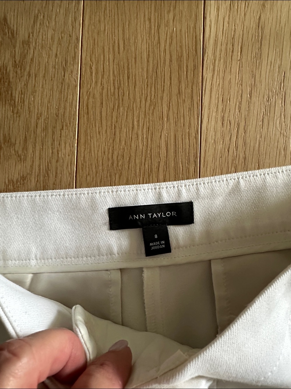 ANN TAYLOR WHITE WIDE LEG  PANT SIZE 6 - Picture 4 of 5